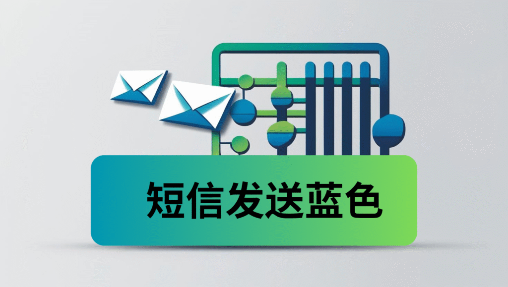 短信发送蓝色
